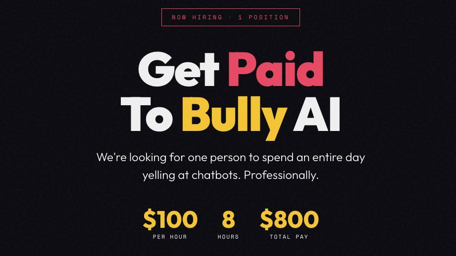 Americký startup hledá člověka, který by terorizoval umělou inteligenci